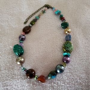 Genuine polished stone Necklace